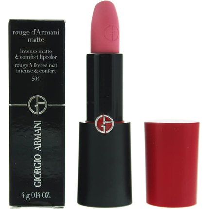 Giorgio Armani, Rouge d'Armani, Matte, Cream Lipstick, 504, Russian Rose, 4 g