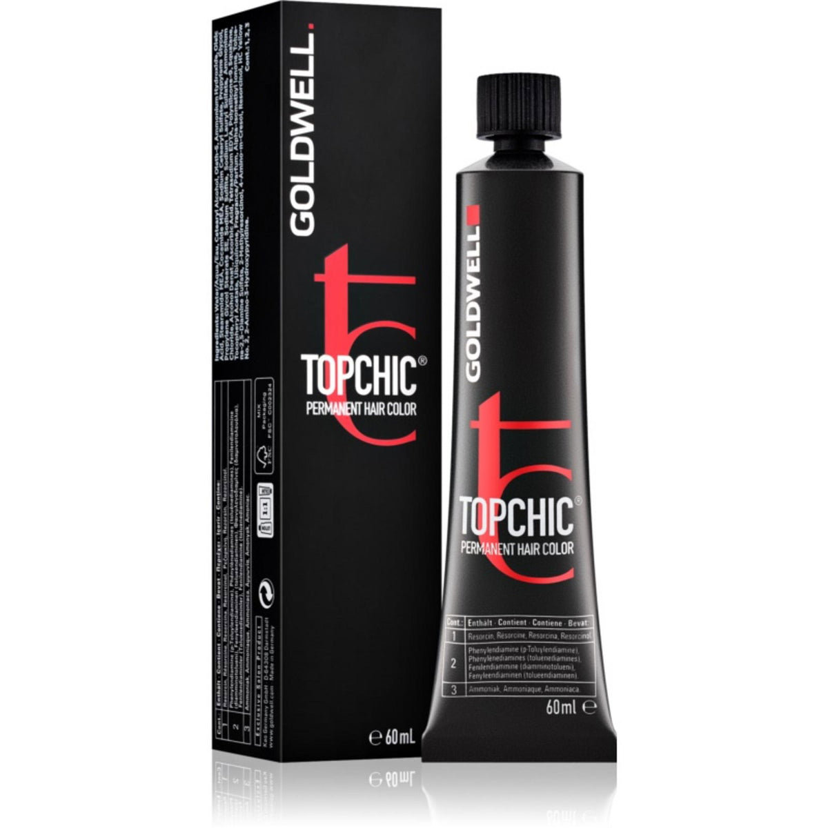 Goldwell, TopChic, Permanent Hair Dye, 5N Light Brown, 60 ml