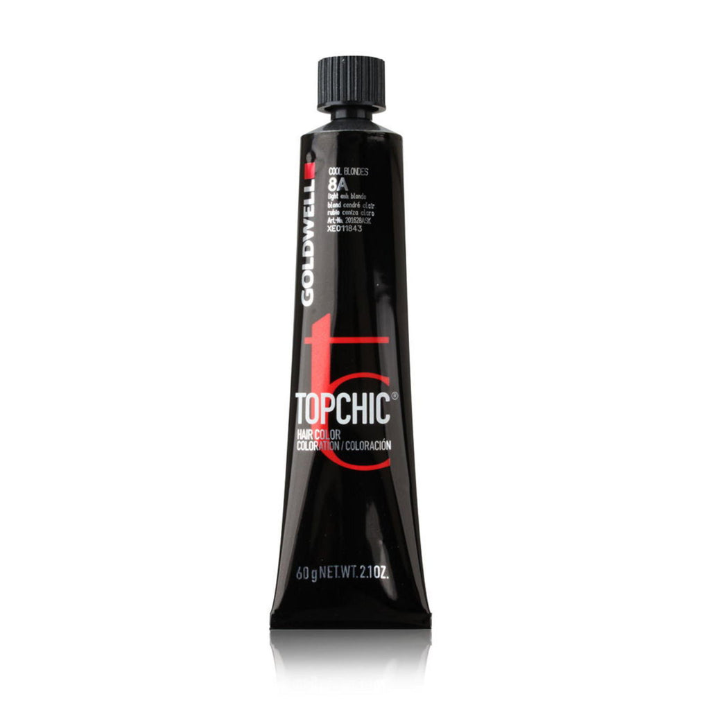 Goldwell, TopChic, Permanent Hair Dye, 8A Light Ash Blonde, 60 ml