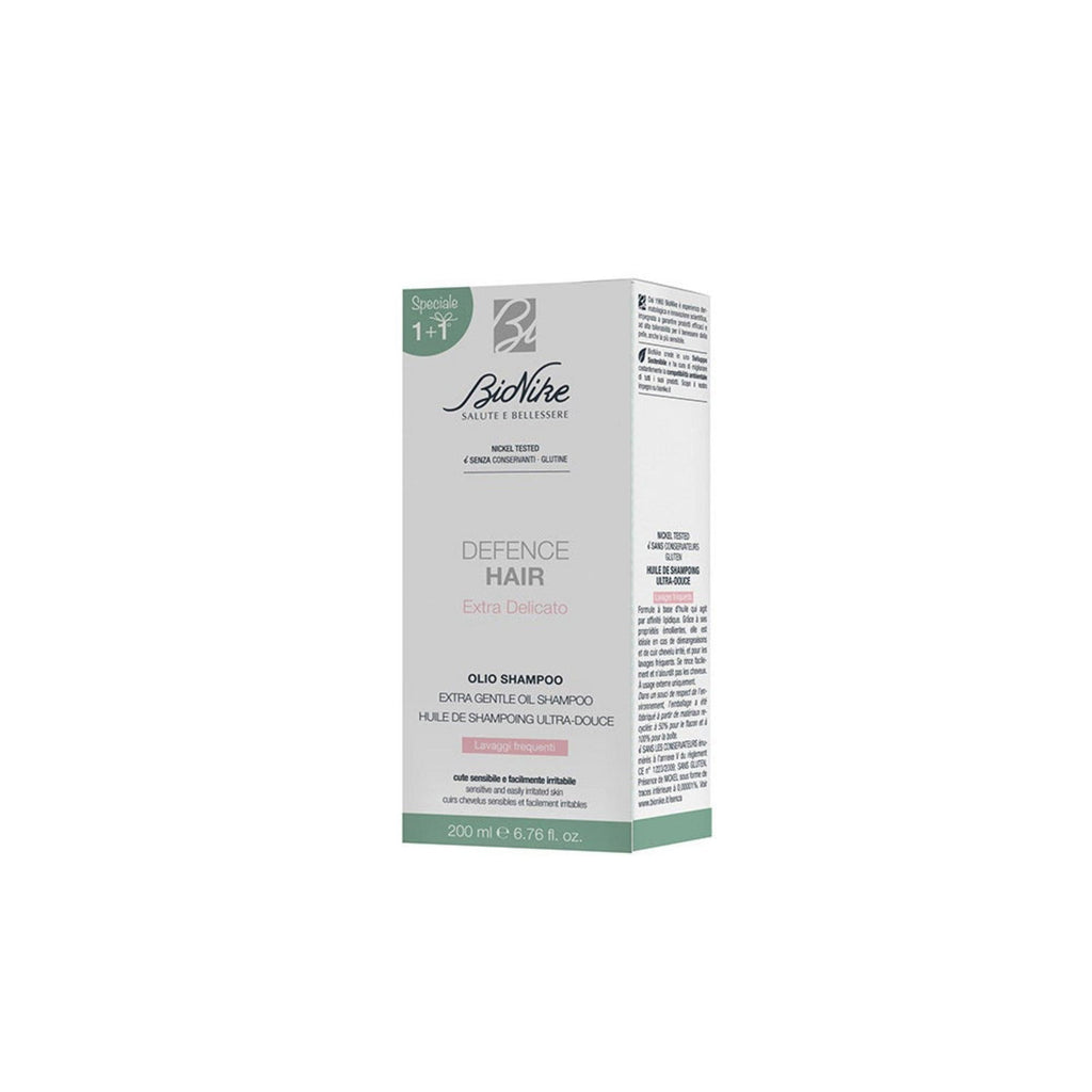 BioNike, Defense Hair Extra Delicate, Hair Shampoo, Hydrating & Soothing, 200 ml