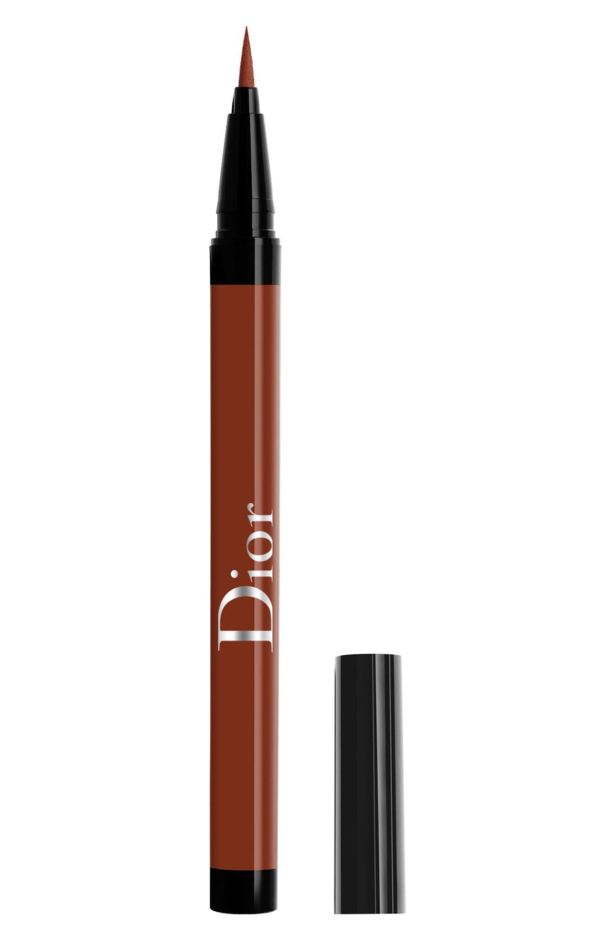 Christian Dior, Diorshow On Stage, Waterproof, Ultra-Flexible Felt Tip, Intense Color, Liquid Eyeliner, 676, Satin Rust, 0.55 ml
