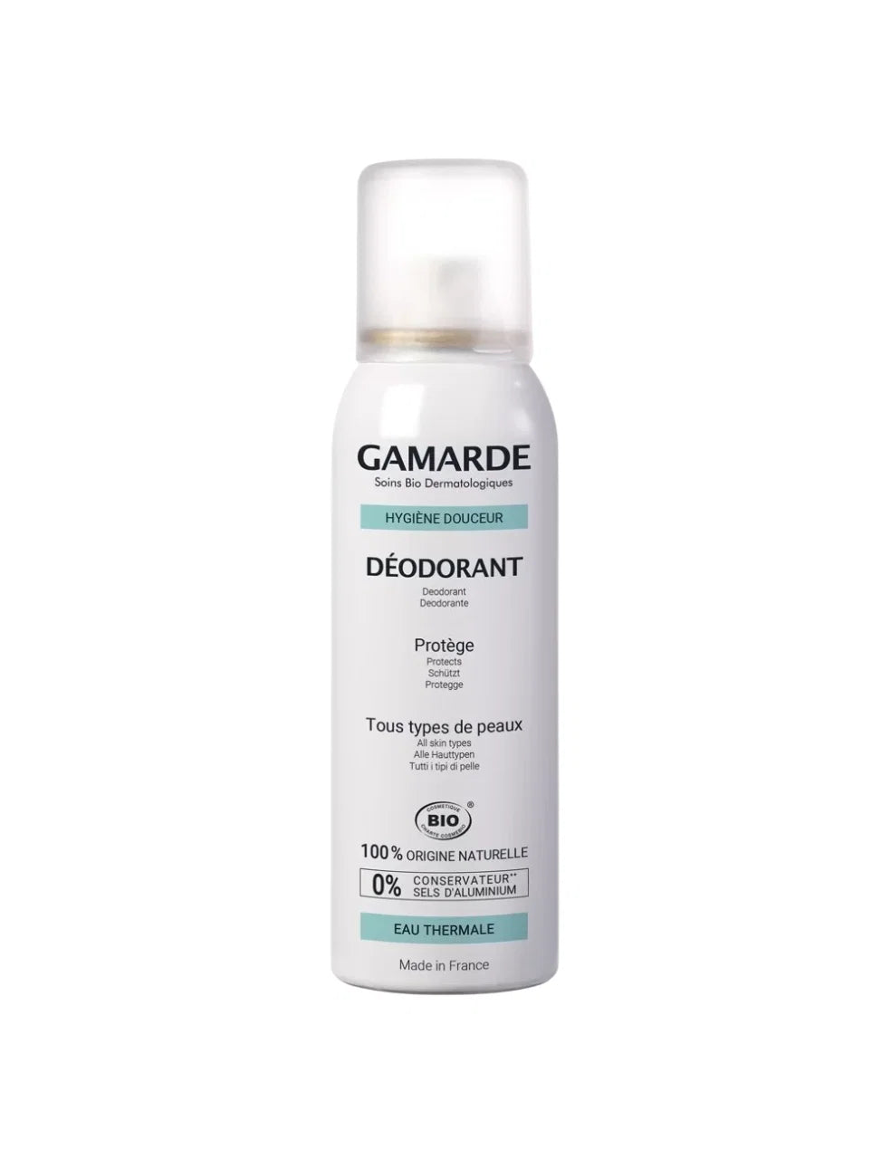 Gamarde, Hygiene, Bio, Soothing, Fresh, Deodorant Spray, Unisex, 100 ml