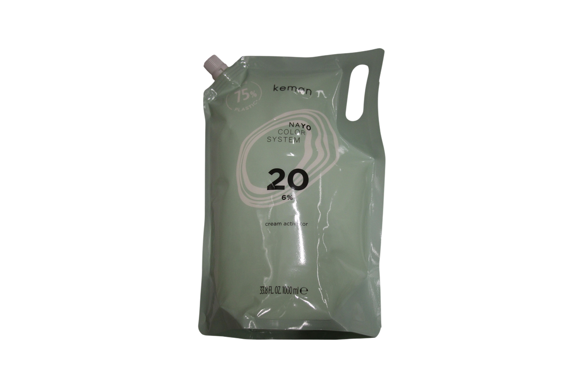 Kemon, Nayo Cream Activator, Hair Colour Activator Lotion, 20, 20, 1000 ml