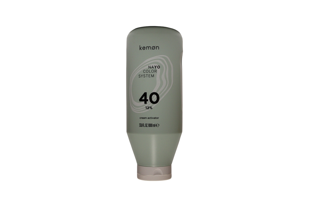 Kemon, Nayo Cream Activator, Hair Colour Activator Lotion, Shine, 40, 40, 1000 ml