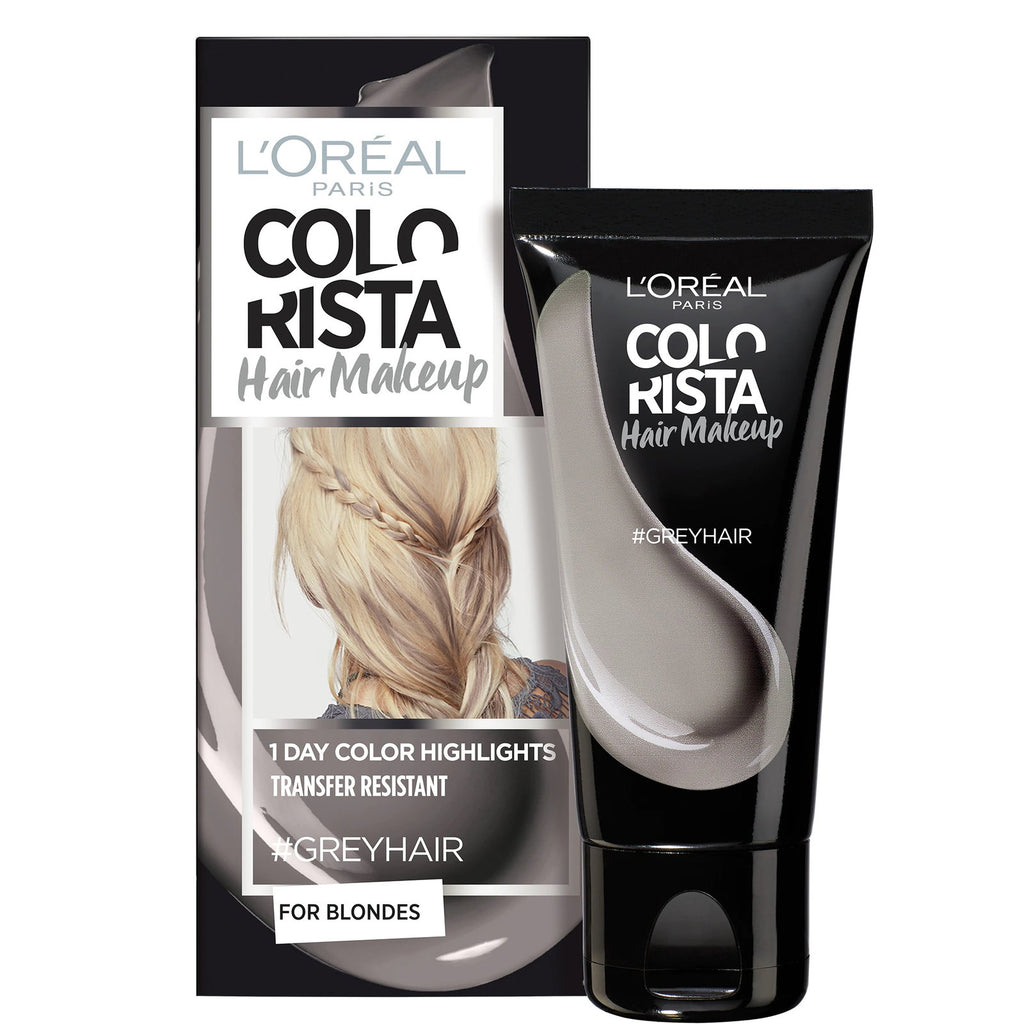 L'Oreal Paris, Colorista Hair Makeup, Semi-Permanent Hair Dye, #GREYHAIR, 30 ml