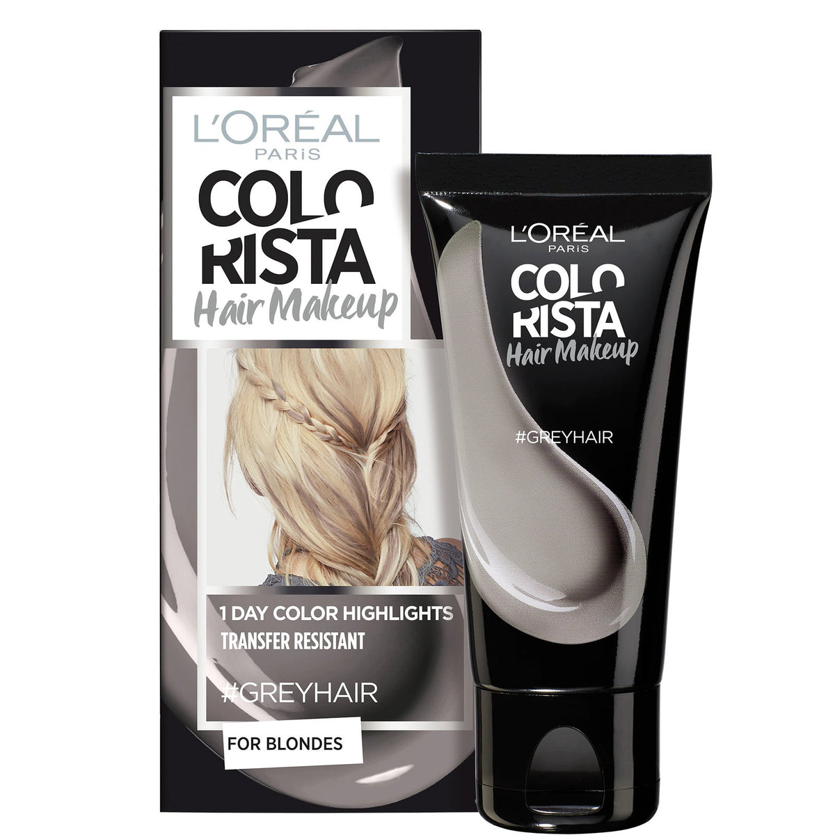 L'Oreal Paris, Colorista Hair Makeup, Semi-Permanent Hair Dye, #GREYHAIR, 30 ml
