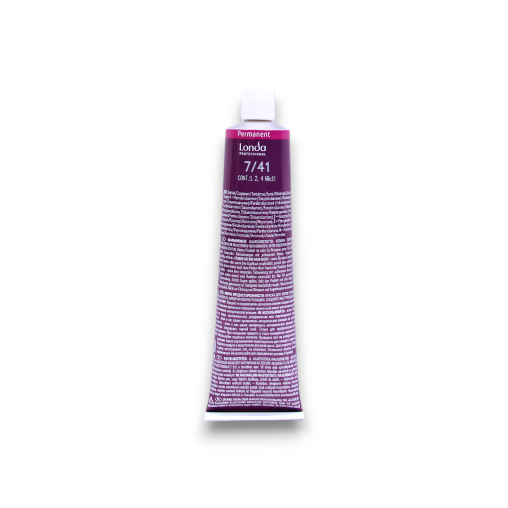 Londa Professional, Londacolor, Permanent Hair Dye, 7/41 , 60 ml