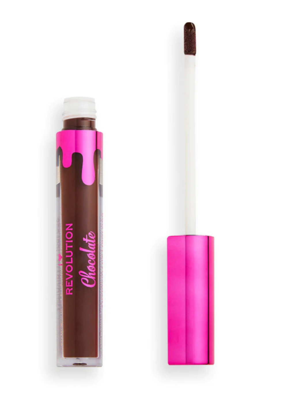 Makeup Revolution, I Heart Revolution Chocolate, Lip Gloss, Mocha, 3.20 ml