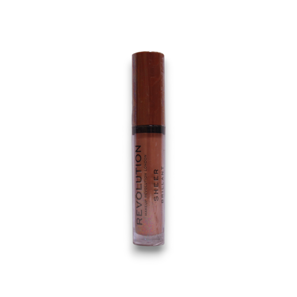 Makeup Revolution, Sheer Brillant, Vegan, Lip Gloss, 123, Brunch, 3.5 ml