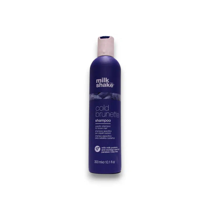 Milk Shake, Cold Brunette, Moringa Oil, Hair Shampoo, Remove Warm Tones – Red/Orange, 300 ml