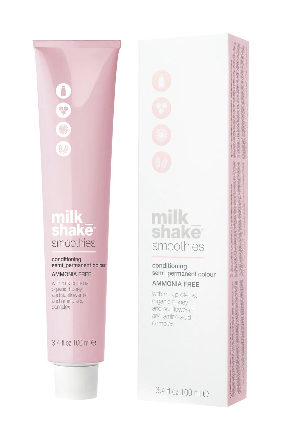 Milk Shake, Smoothies, Ammonia-Free, Semi-Permanent Hair Dye, 8.438CG Light Copper Golden Blond, 100 ml