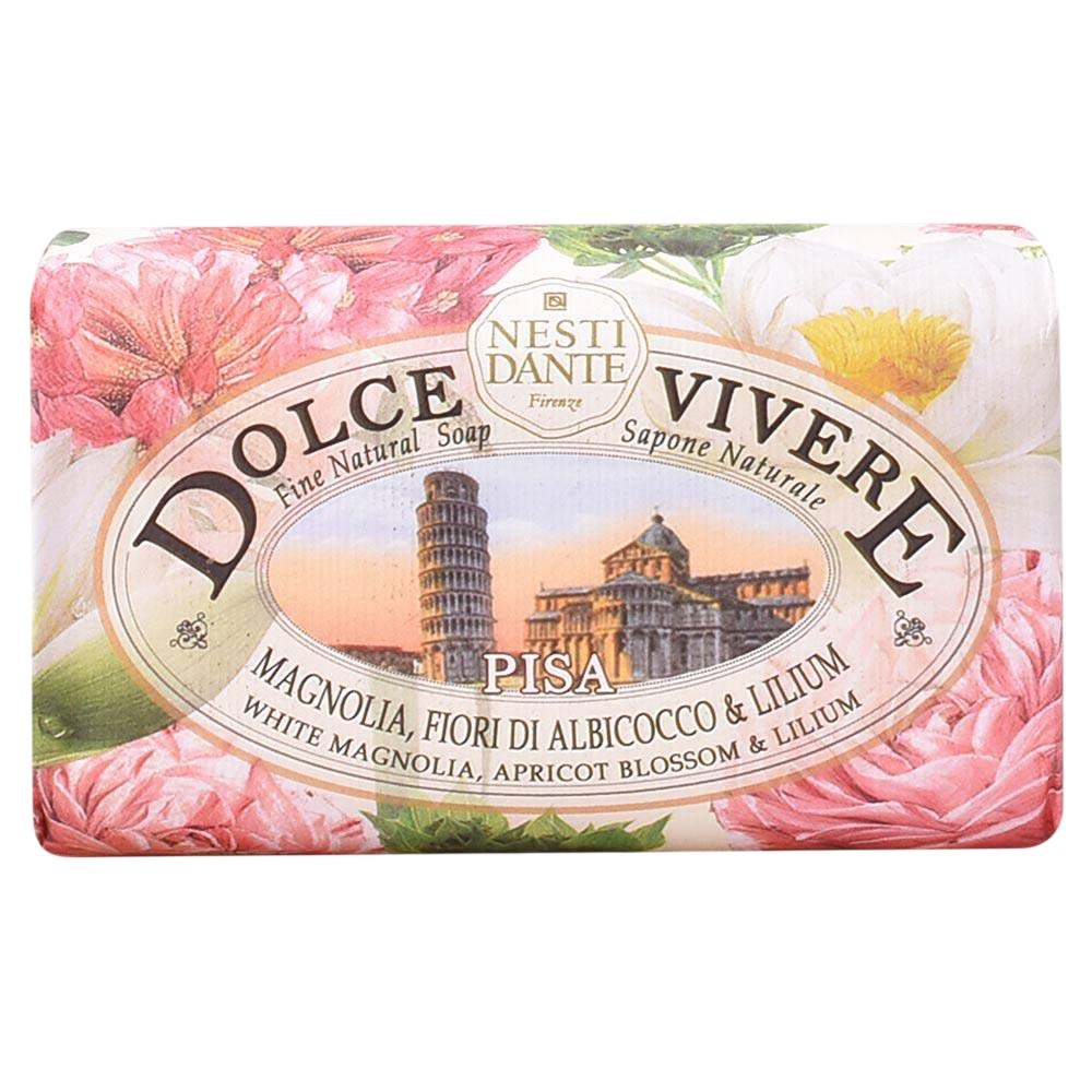 Nesti Dante, Dolce Vivere Pisa, Hydrating & Cleansing & Nourishing, Floral, Scented Soap Bar, Body, 250 g